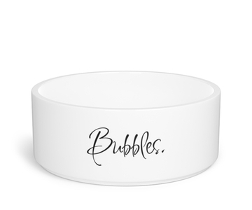 Bubbles dog bowl