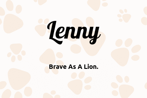 Lenny dog name meaning